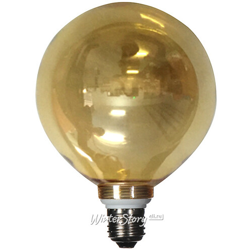 Стеклянная ретро лампа Карамельный шар Е27 13 см Edelman