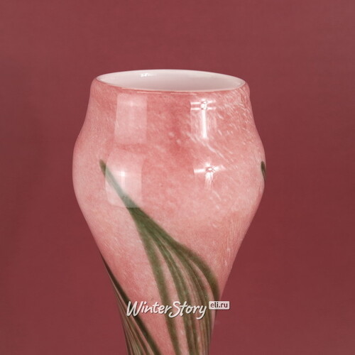 Декоративная ваза Albigono 45 см изумрудно-розовая EDG