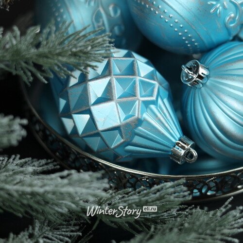Набор пластиковых шаров Winter Candy: Light Blue 8 см, 16 шт Winter Deco