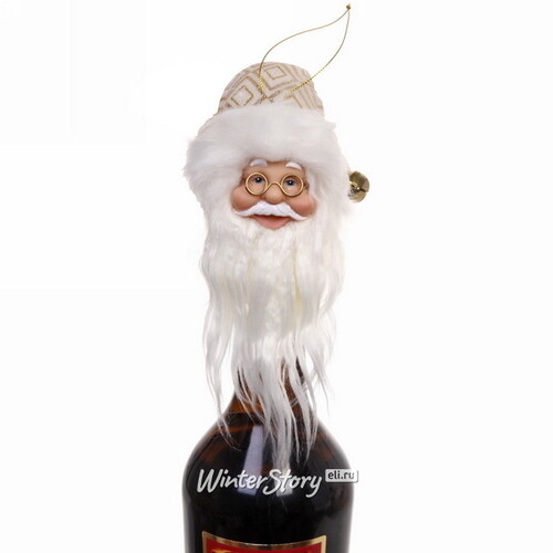 Декор для бутылки Санта из КлаусВилля 15 см Serpantin