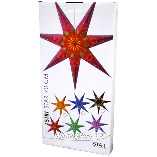 Светильник звезда из бумаги Starlight 70 см индиго Star Trading