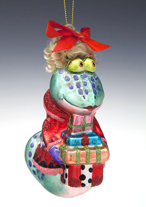 Елочная игрушка Змея "Мадам с подарками", 14,5 см Holiday Classics
