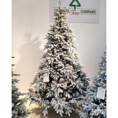 Искусственная елка Андорра заснеженная 228 см, ЛИТАЯ + ПВХ National Tree Company