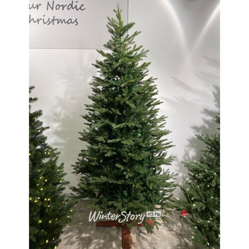 Искусственная елка Falster 183 см, ЛИТАЯ + ПВХ, с деревянной подставкой Nordic Collection