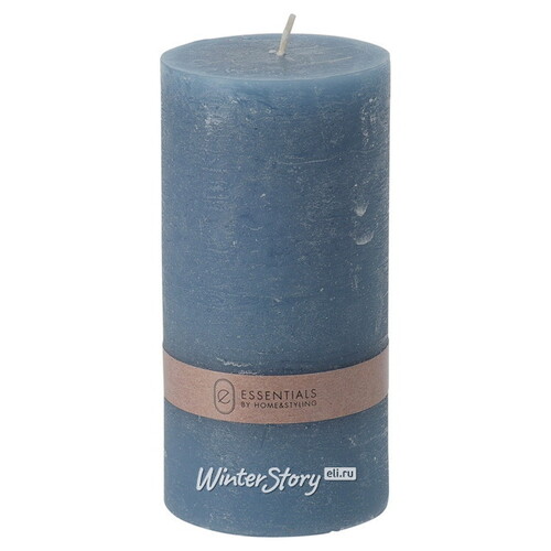Декоративная свеча Рикардо 14*7 см голубая Koopman