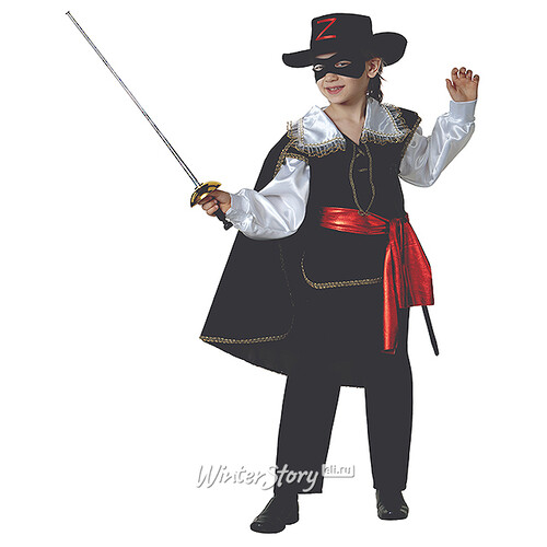 Карнавальный костюм Зорро, рост 110 см Батик