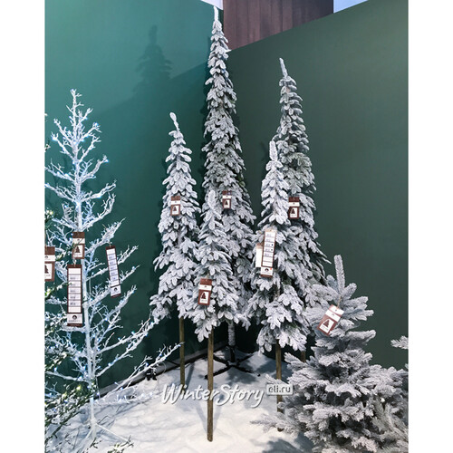 Искусственная елка на ножке Альпийская заснеженная 3 м, ЛИТАЯ 100% Kaemingk