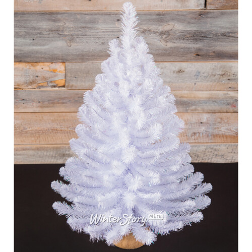 Искусственная белая елка Исландская белоснежная в мешочке 90 см, ПВХ Triumph Tree