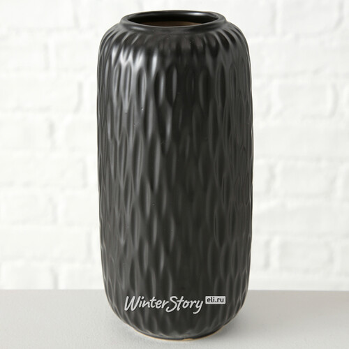Фарфоровая ваза для цветов Masconni: Black Pearl 19 см Boltze