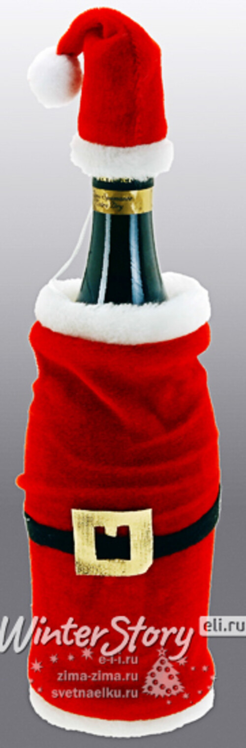 Украшение на бутылку шампанского "Санта" Koopman
