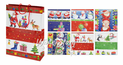 Пакет бумажный "Рождество", 25x8,5x34,5 см Koopman