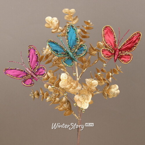 Декоративная ветка с бабочками Butterfly Valley 46 см Goodwill
