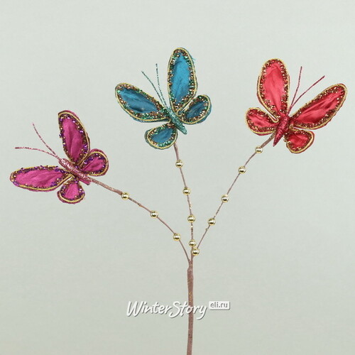 Декоративная ветка с бабочками Butterfly Valley 46 см Goodwill