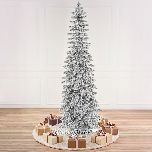 Искусственная стройная елка Тикко заснеженная 125 см, ЛИТАЯ 100% Max Christmas