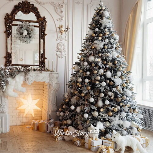 Искусственная елка Снежная Королева заснеженная 220 см, ЛИТАЯ + ПВХ Max Christmas