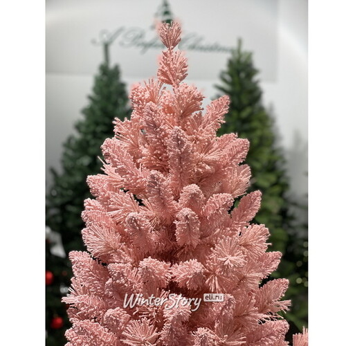 Искусственная розовая елка Teddy Pink заснеженная 150 см, ЛЕСКА + ПВХ A Perfect Christmas