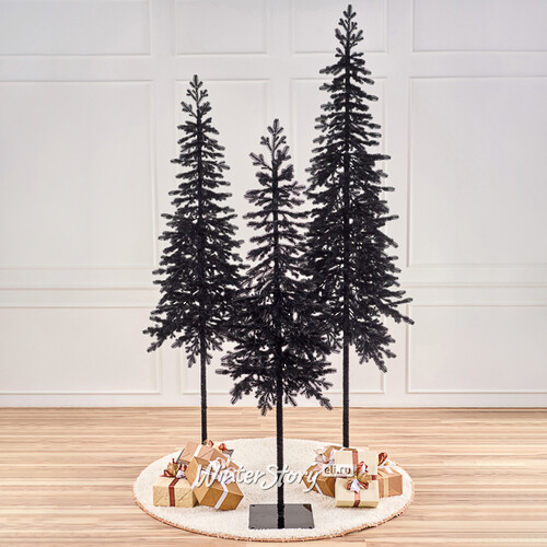 Искусственная черная елка Королева Тянь Шаня 180 см, ЛИТАЯ 100% Max Christmas