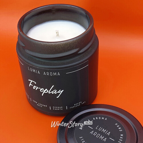 Ароматическая соевая свеча Foreplay 200 мл, 40 часов горения Lumia Aroma
