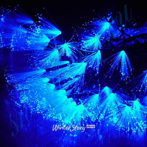 Светодиодная гирлянда Кисточки 48 синих LED ламп 6.5 м, черный ПВХ Snowhouse