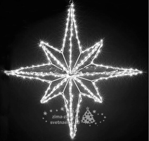 Звезда светодиодная каркасная, уличная, 30см, белая, IP44 BEAUTY LED