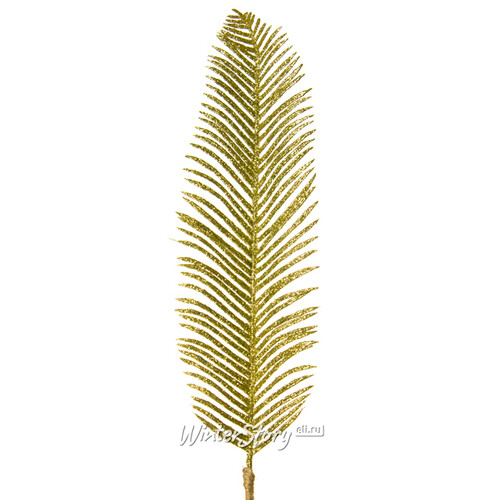 Декоративный лист Сияющий Мантерис 33 см, золотой Peha