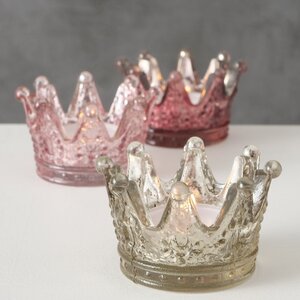 Набор стеклянных подсвечников Princess Crown 5 см, 3 шт Boltze фото 8