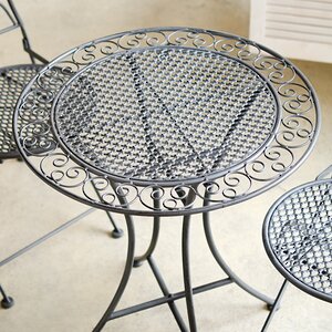 Комплект садовой мебели Ферарра: 1 стол + 2 стула, серый Edelman фото 2