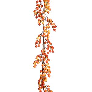Декоративная гирлянда Berries Bennetti 180 см оранжевая Edelman фото 1