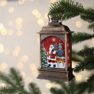 Новогодний фонарик Сказочный Санта 12 см, на батарейках Serpantin фото 3