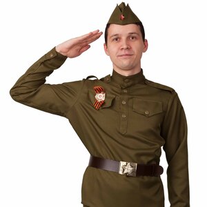 Взрослая военная форма Солдат, 50 размер Батик фото 1
