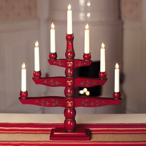 Рождественский светильник Tradition 54*42 см, 7 электрических свечей Star Trading фото 1