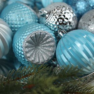 Набор пластиковых шаров Shine Collection: Frozen Lake 8 см, 42 шт Winter Deco фото 3