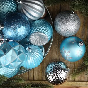 Набор пластиковых шаров Shine Collection: Frozen Lake 8 см, 42 шт Winter Deco фото 6