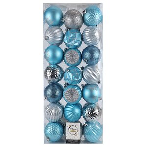 Набор пластиковых шаров Shine Collection: Frozen Lake 8 см, 42 шт Winter Deco фото 8