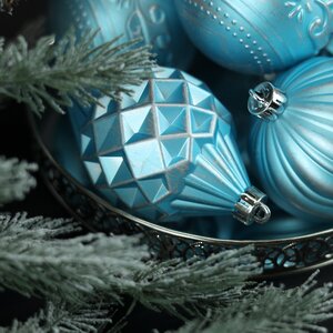 Набор пластиковых шаров Winter Candy: Light Blue 8 см, 16 шт Winter Deco фото 7