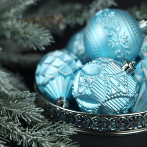 Набор пластиковых шаров Winter Candy: Light Blue 8 см, 16 шт Winter Deco фото 5