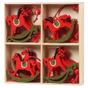 Набор елочных игрушек Лошадки из Долины Детства 5 см, 12 шт, подвеска Breitner фото 4