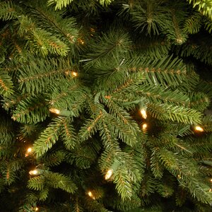 Искусственная стройная елка с гирляндой Каррингтон 228 см, 400 теплых белых LED ламп, ЛИТАЯ + ПВХ National Tree Company фото 4