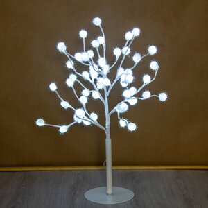 Светящееся дерево Снежные шарики, 60 см, 60 LED ламп, холодный белый Kaemingk фото 1