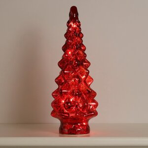 Новогодний светильник Елочка - Red Cone 39 см, 10 LED ламп, на батарейках Kaemingk фото 5