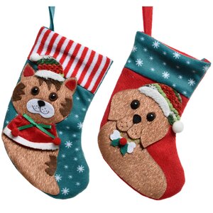 Новогодний носок Любимый Питомец - Собачка 17 см Kaemingk фото 2