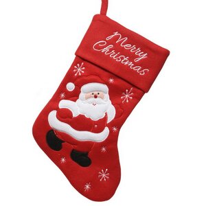 Новогодний носок Merry Christmas: Добрый Санта 40 см Kaemingk фото 1