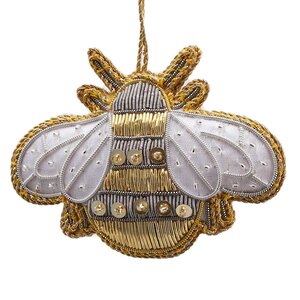 Елочная игрушка Пчела Амбра-Мирра - Золотые Сады 8 см, подвеска EDG фото 1