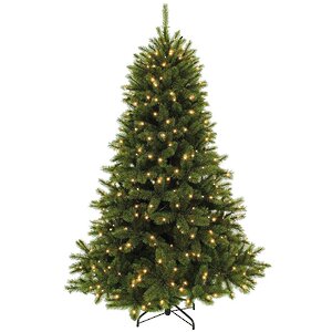 Искусственная елка с лампочками Лесная Красавица 230 см, 400 теплых белых ламп, ЛЕСКА + ПВХ Triumph Tree фото 1