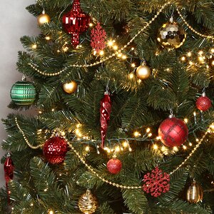 Искусственная елка с гирляндой и игрушками Лапландия: Royal Christmas 210 см, 700 теплых белых LED, контроллер, ПВХ Winter Deco фото 4
