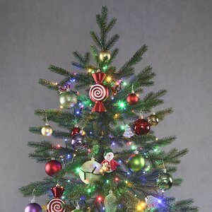 Искусственная елка с гирляндой и игрушками Финская: Полька Джой 210 см, 700 разноцветных LED, контроллер, ЛИТАЯ 100% Winter Deco фото 11