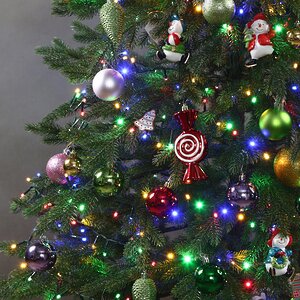 Искусственная елка с гирляндой и игрушками Финская: Полька Джой 210 см, 700 разноцветных LED, контроллер, ЛИТАЯ 100% Winter Deco фото 8