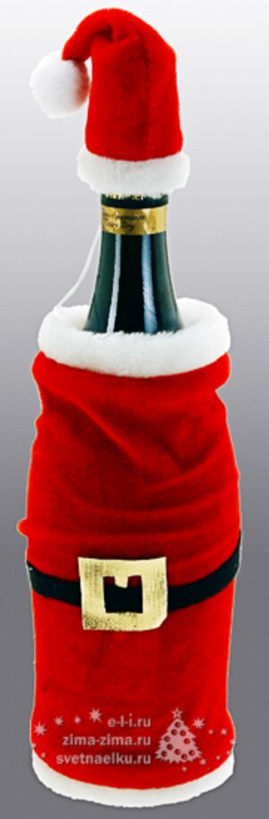 Украшение на бутылку шампанского "Санта" Koopman фото 1