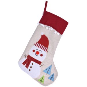 Новогодний носок Малыш Снеговик 48 см Koopman фото 1