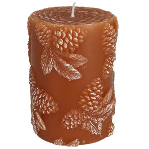 Декоративная свеча Еловый Лес 10 см терракотовая Koopman фото 3